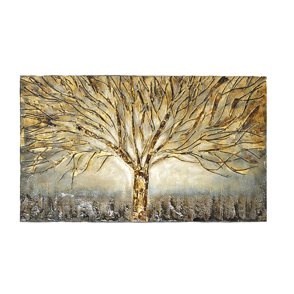 Gold Tree Oil Painting Poster