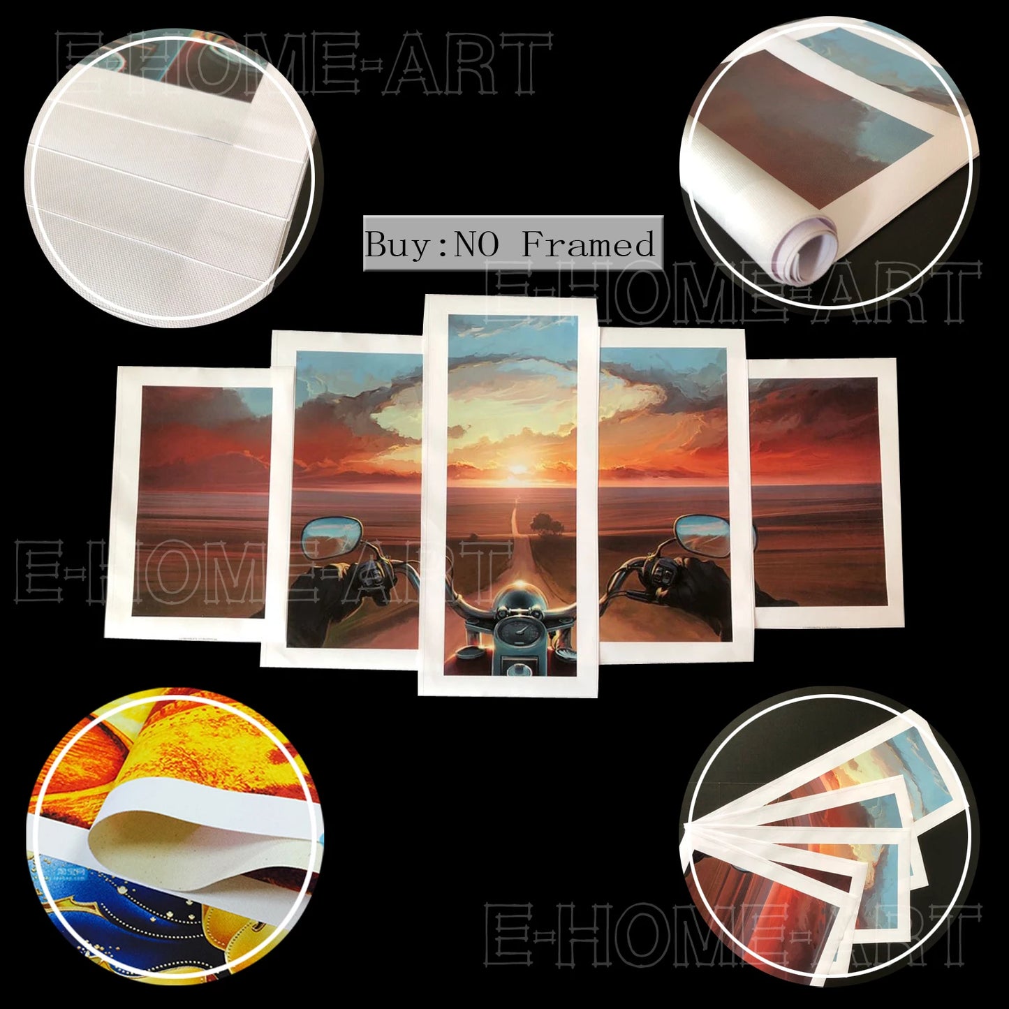 5 Pieces Wall Art Canvas Painting