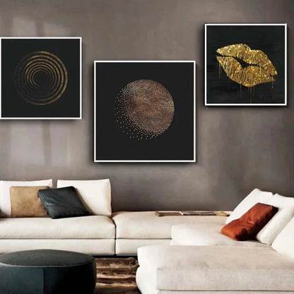 Golden Luxury Posters Canvas