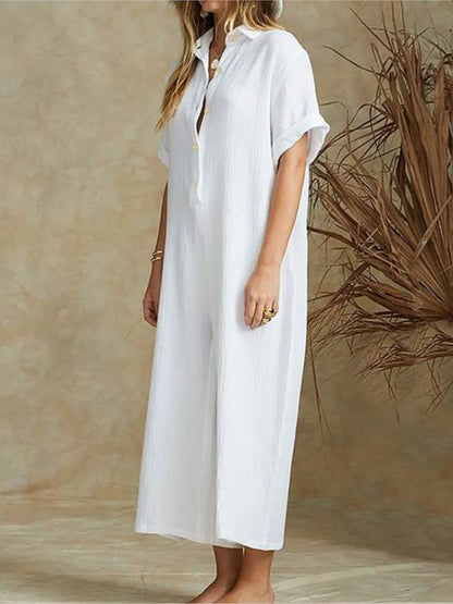 Summer Casual Workwear Jumpsuit