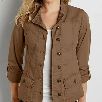 Woman Fashion Button Down Jackets