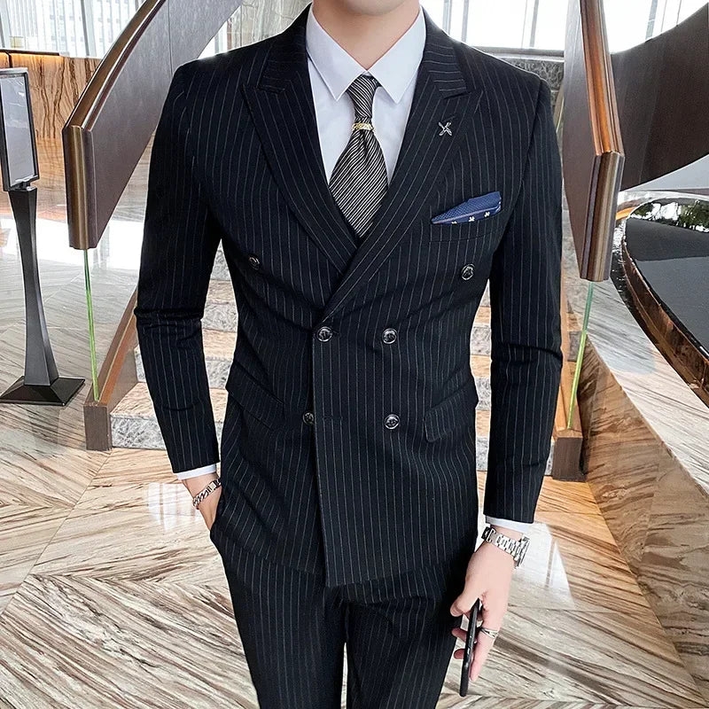 Formal Stripe Men Suits