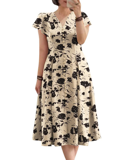 Fashion Floral Print Dress