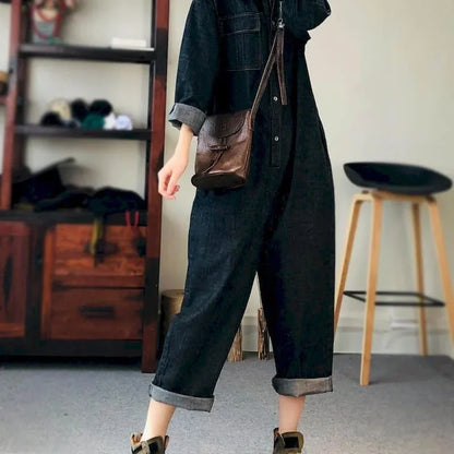 Oversized Denim Jumpsuit