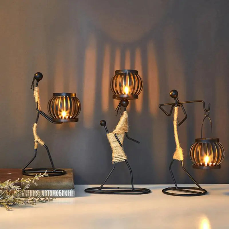 Creative Iron Candle Holder