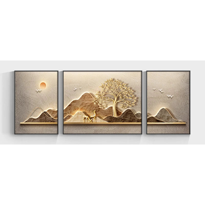 Frameless Landscape Painting,