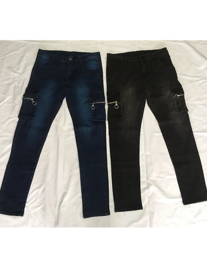 Jeans Men Denim Cargo Pants