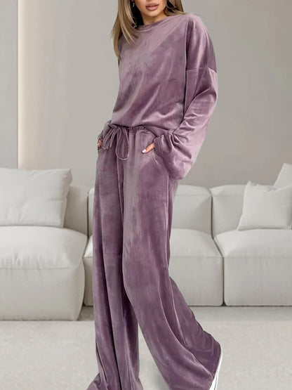 Knitted Velvet Women's Suits