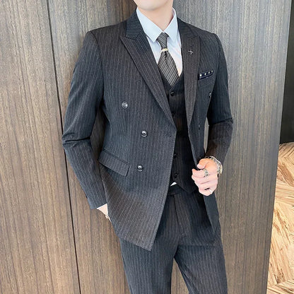 Formal Stripe Men Suits