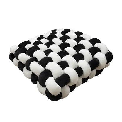 Knotted Square Stuffed Cushion