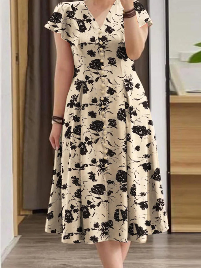 Fashion Floral Print Dress