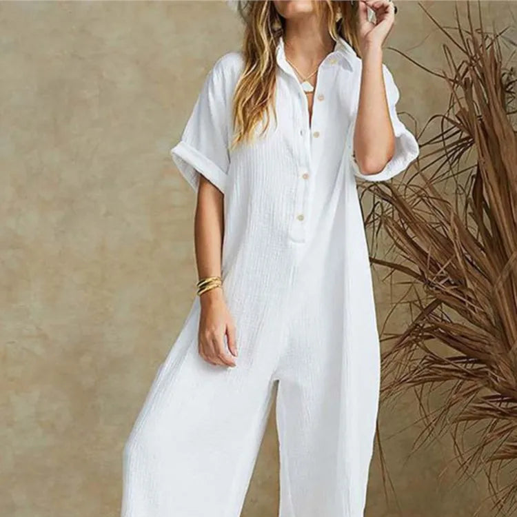 Summer Casual Workwear Jumpsuit