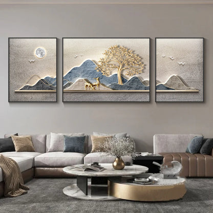 Frameless Landscape Painting,