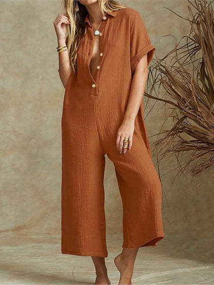 Summer Casual Workwear Jumpsuit