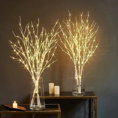 White Birch Branch Light