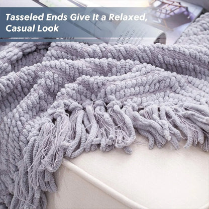 Grey Throw Soft Blanket