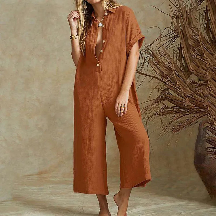 Summer Casual Workwear Jumpsuit