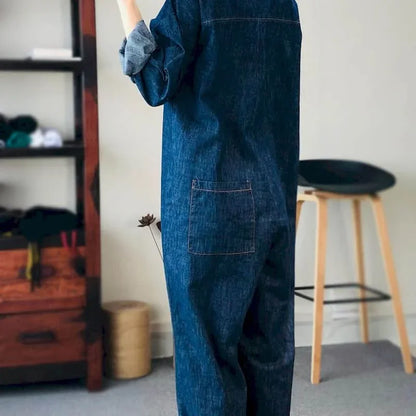 Oversized Denim Jumpsuit