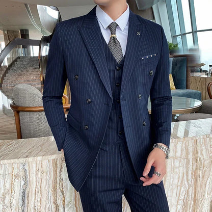 Formal Stripe Men Suits