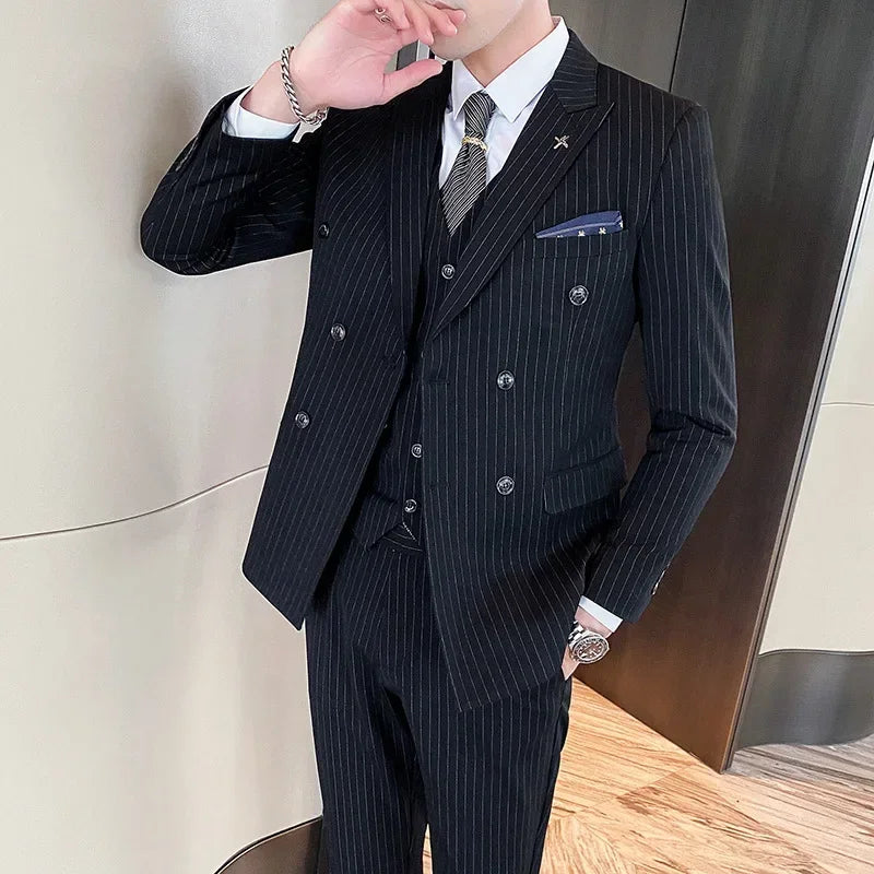 Formal Stripe Men Suits