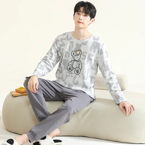 Dinosaur Cute Cotton Men's Set