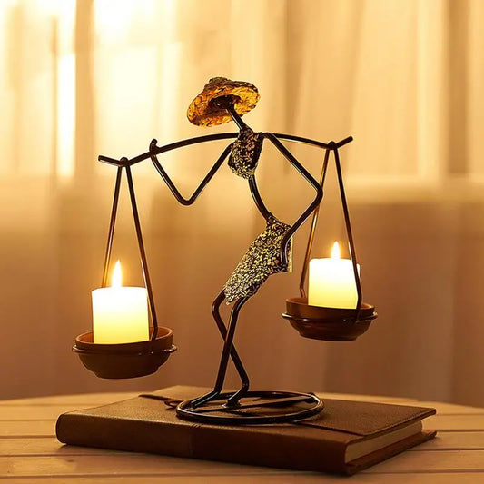 Creative Iron Candle Holder