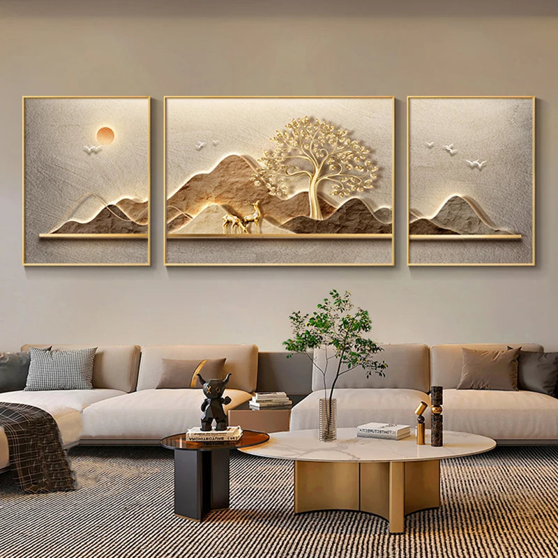 Frameless Landscape Painting,