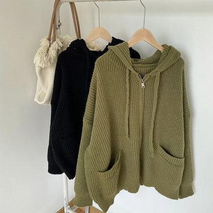 Zipper Cardigan Sweater