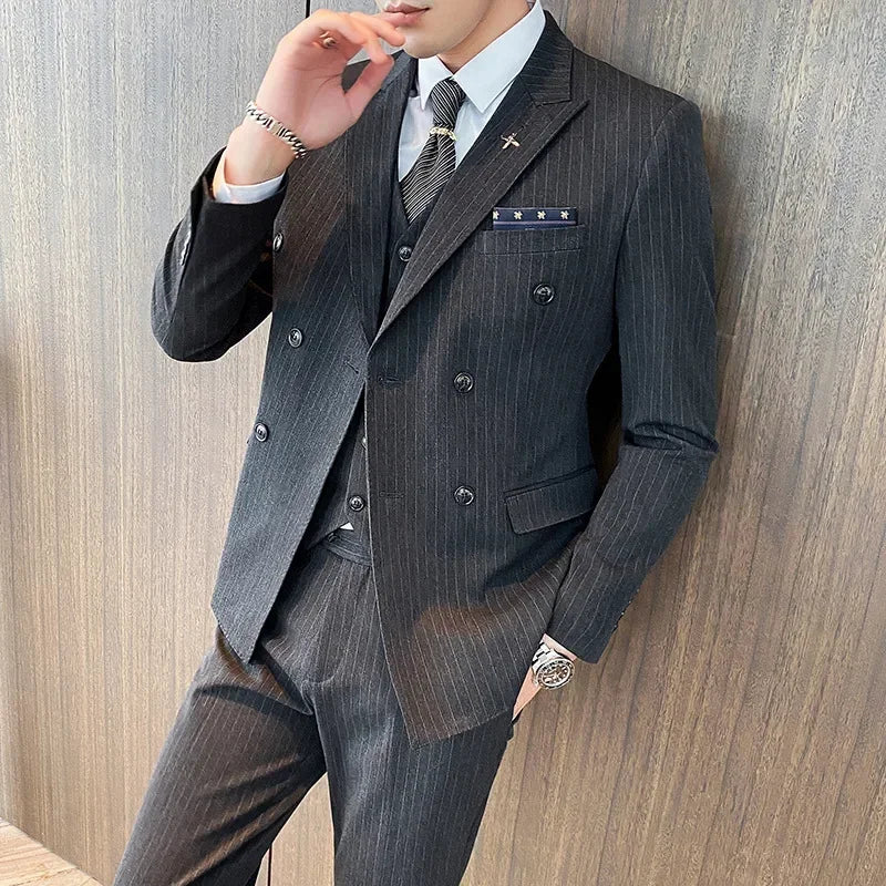 Formal Stripe Men Suits