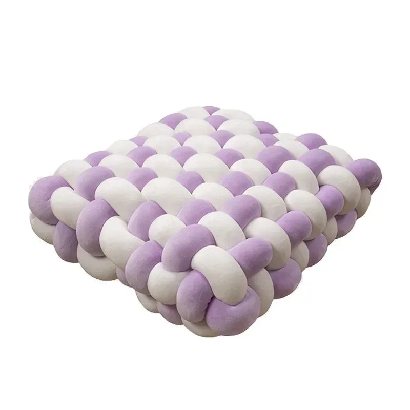 Knotted Square Stuffed Cushion